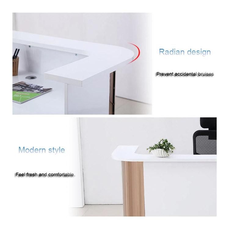 Hl-033 2021 Top Quality Mix Color Salon Reception Table Consult Table for Sale Cashier Desk Check-out Counter Checkstand