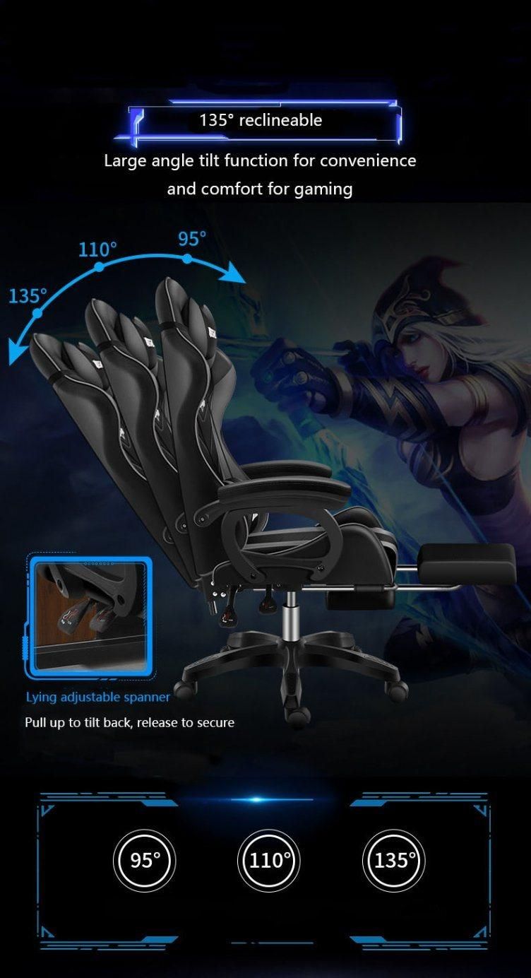 2022 LED Audio E-Sports 135 Degrees Gaming Chair