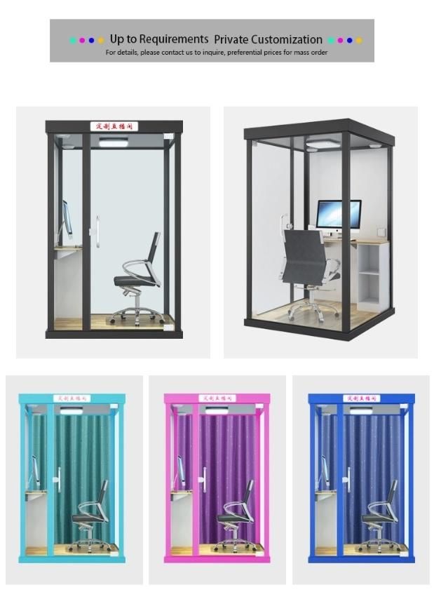 Top Quality Mini Soundproof Mobile Privacy Pods Office Phone Booth