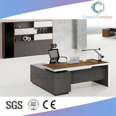 Reasonable Price Office Furniture Wooden L Shape Executive Office Table (CAS-DA56)