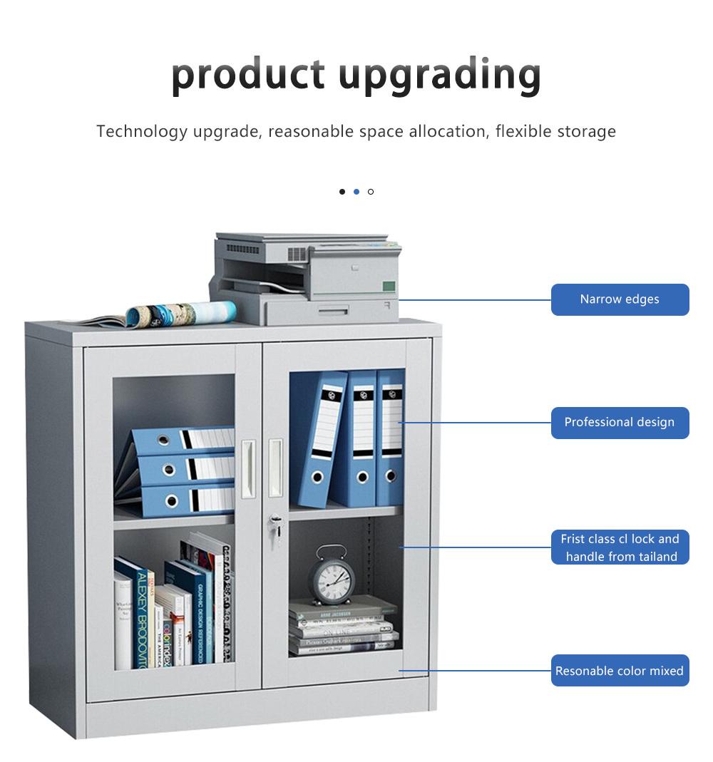 2 Door Steel Storage Cabinet Steel Sliding Door Filing Cabinet Storage Filing Cabinet