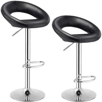 Breathable Material Waiting Area Bar Chair with Silver Steel Base