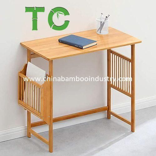 Natural Computer Desk with Storage Home Office Desk Laptop Study Writing Table