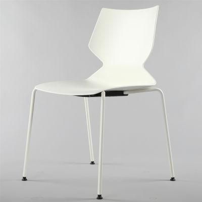 Heavy Duty Stackable Plastic Chair Design for Office