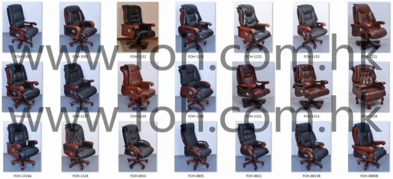 Long Time Adjustable Lean Backward Leather Executive Office Chair