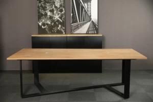 Modern Design MDF and Steel Conference Meeting Table with Power