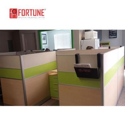 Real Case Amercia Workstation Light Green Office Partition Cubicle