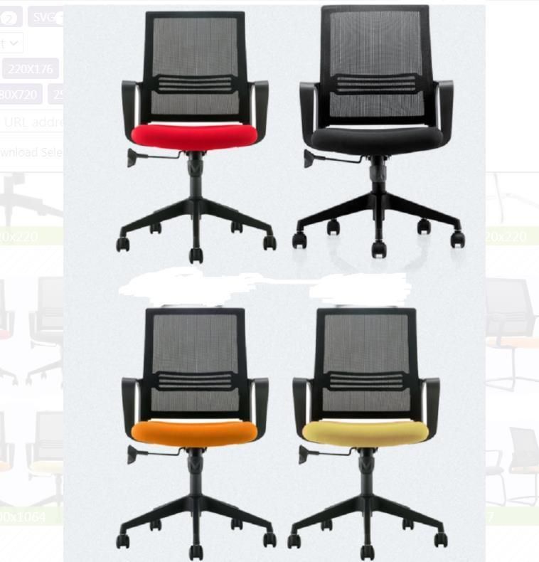 Executive Office Furniture Fabric Mesh Chairs Conference Room Swivel Chairs