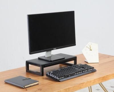 Storage Drawer Clear Design Flexible Three-Level Height Adjustable Desk Holder Computer Monitor Riser Stand