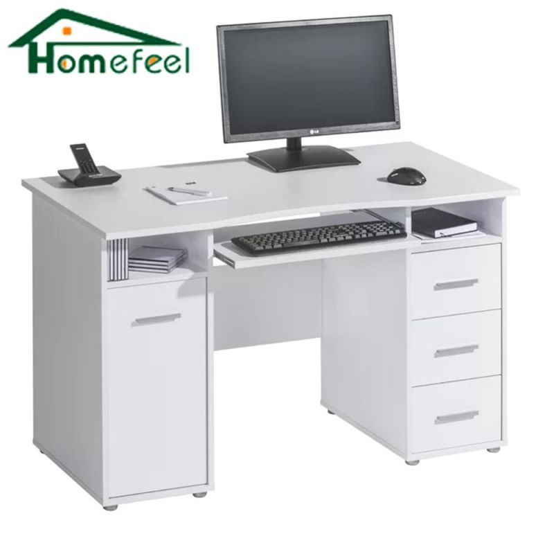 Single Home Bedroom Furniture with Drawer Keyboard Shelf Student Desk