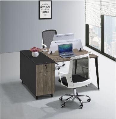 High-End Fashion Office Table 2 Seater Workstation Desk with Drawer