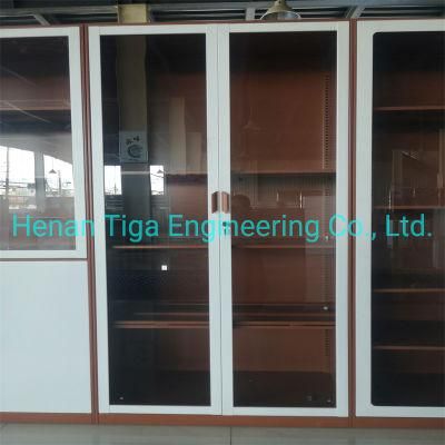 China Factory Glass Door Steel File Storage Office Metal Cabinet Display Cupboard