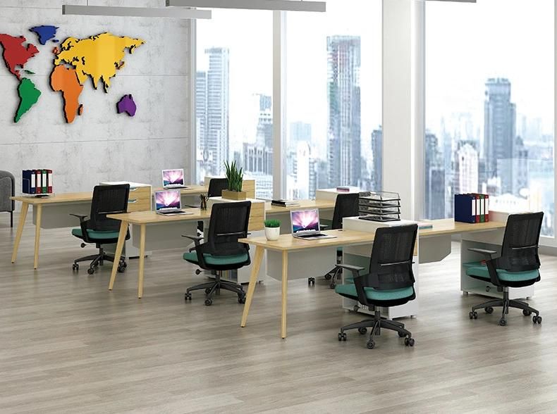 Chinese Brief Style L-Shaped Office Executive Computer Table