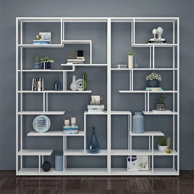 Nordic Multifunctional Floor-to-Ceiling Bookshelf Combination Bookshelf 0514