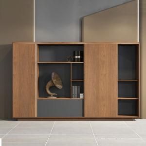 Commercial Office Wooden Design High Tech Executive Luxury File Storage Cabinet