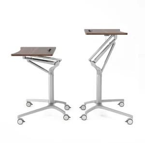 Mobile Gas Lift Height Adjustable Ergonomic Standing Office Table and Home Computer Desk