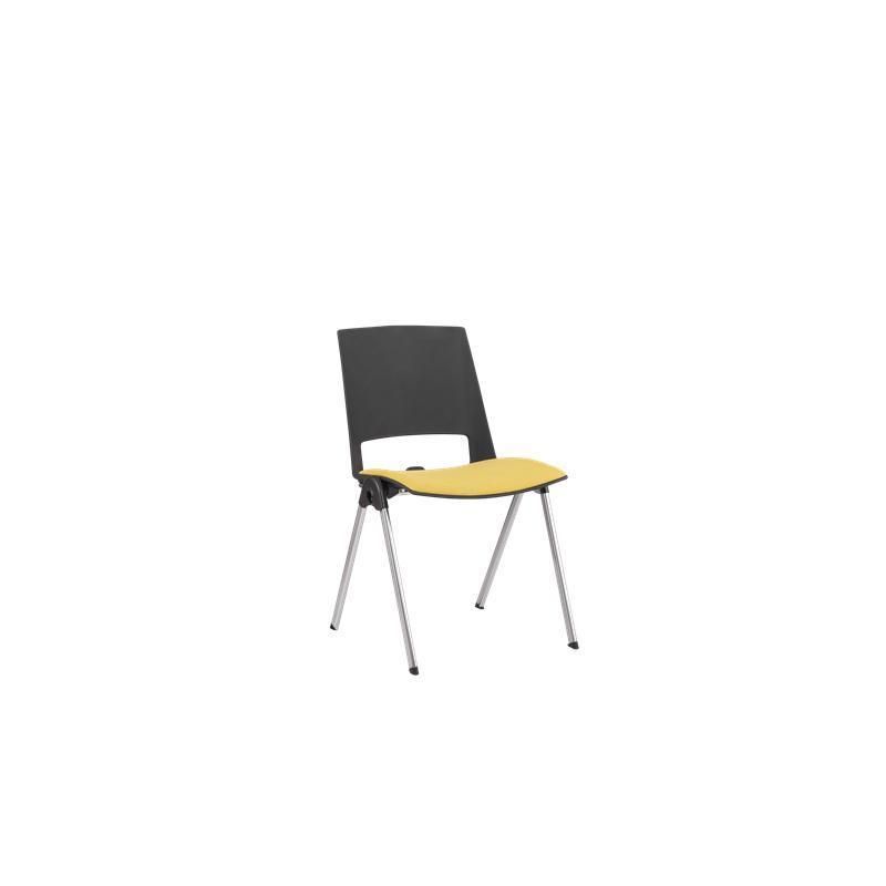 Plastic Stackable Training Staff Task Office Chair with Optional Seat Cushion