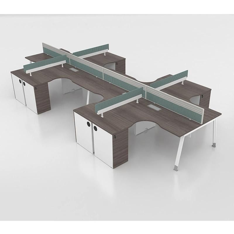 High Quality Modern Office Desk Furniture 8 Person Workstations