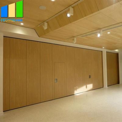 Soundproof Plywood Partition Wallboard Folding Wood Sliding Door Folding Partition