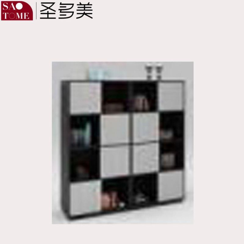 Wooden Four Door Office File Cabinet Furniture Glass Cabinet