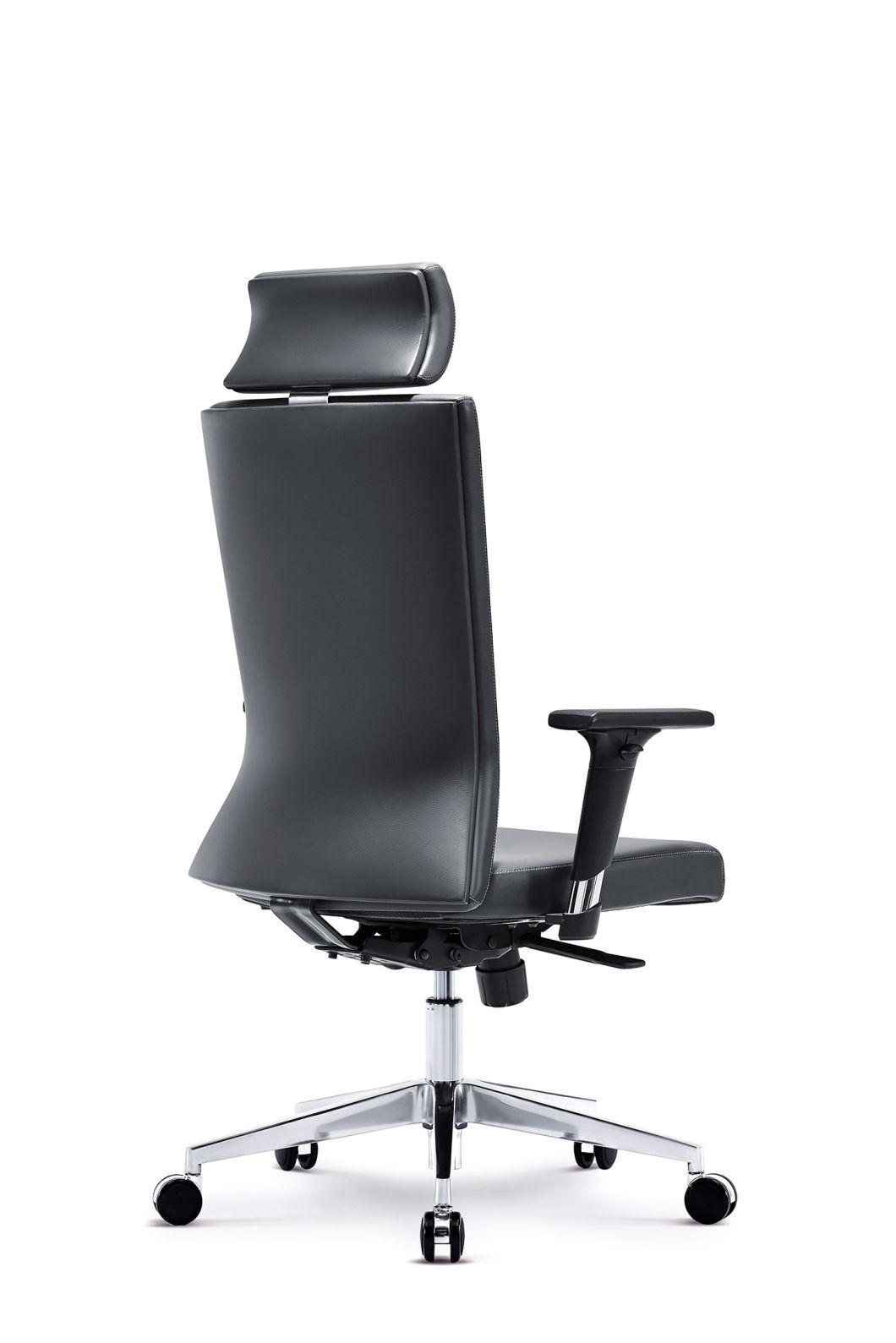 Luxury Dark Grey Leather Design Computer Games Swivel Chair Popular Design Office Chair