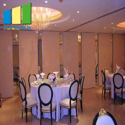 Soundproof Partition Materials Acoustic Folding Movable Partition Walls with Wheels