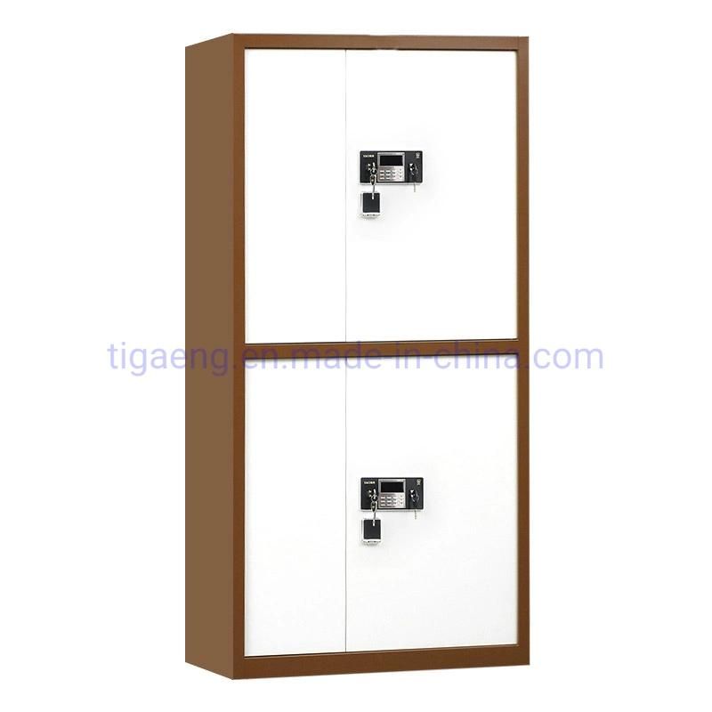 High Quality Cheap Hot Sale Two Door Metal Four Storage Layer Confidential Cabinet Safe