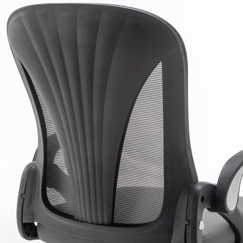 Factory Price Foldable Executive Desk Chair with Flip up Armrest Folding Office Chair