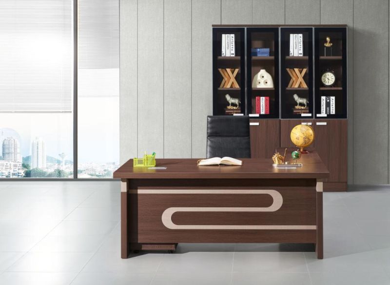 Hot Sale Classic Design L Shaped Computer Table MDF Modern Executive Office Table