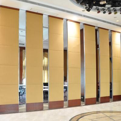 Hanging Operable Wooden Soundproof Movable Partition Walls for Hotel