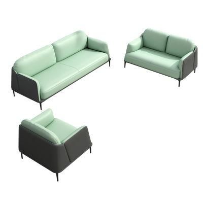 Beautiful Design Waterproof Easy Cleaning Leather Office Room Furniture Leisure Style Sofa Sets