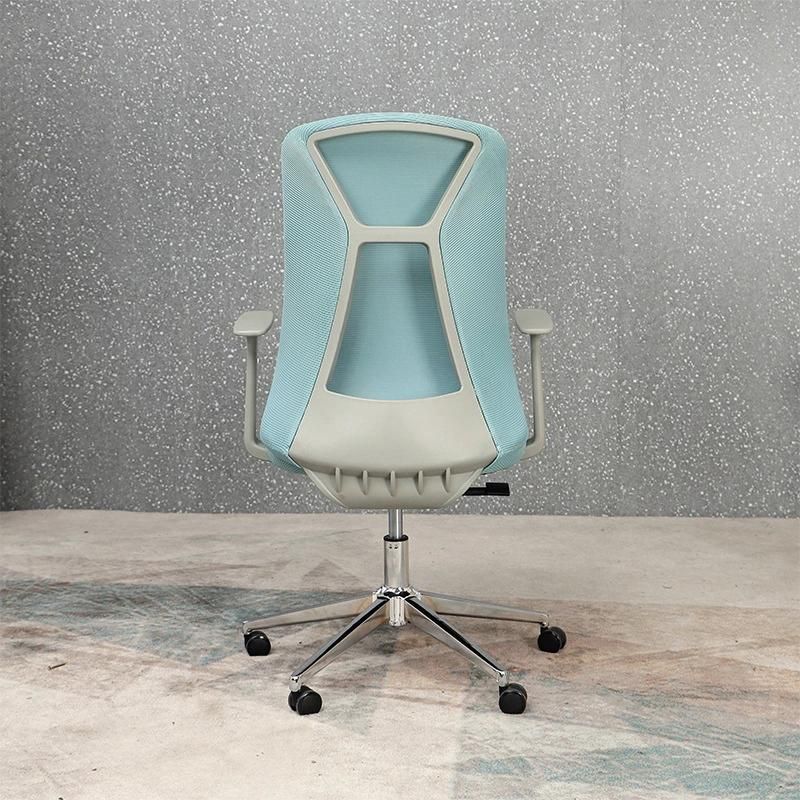 New Morandi-Color PP Back Mesh Chairs Staff Office Desk Computer Chair Online