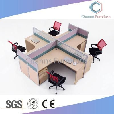 Project Design Office Furniture Computer Table Cross Workstation with Partition (CAS-W31437)