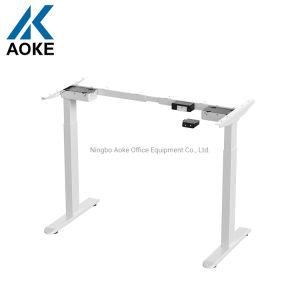 Single Motor Height Adjustable Corner Desk for Home Use