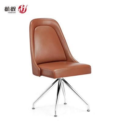 Small Waiting Area New Nice No Wheels PU Office Leather Chairs