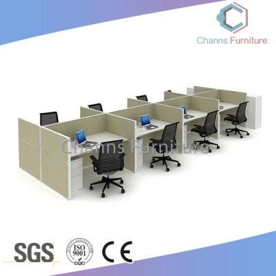 Project Design Modern Modular Wooden 8 Person Computer Workstation (CAS-W31454)