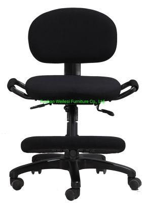 Simple Tilting Mechanism with Seat Slider PU Tube Armrest 320mm Nylon Base with Backrest Knee Chair