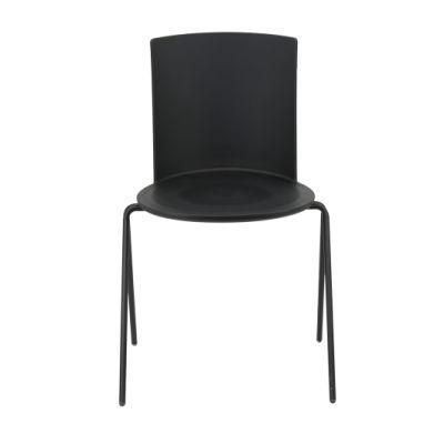 Factory Price Hot Selling Design Steel Legs Plastic Dining Chair