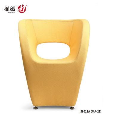 Client Fabric Reception Office Chairs Without Wheels Leisure Seating