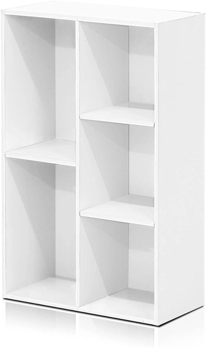 Adjustable Bookcase Bookshelf with 5 Book Shelves Home Furniture Storage