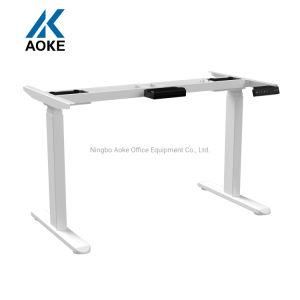 Cheap Dual Motor Electric Standing Desk Height Adjustable Computer Table Office Furniture