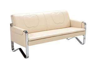 Leisure Popular Hotel Waiting Office Leather Sofa 3 Seater