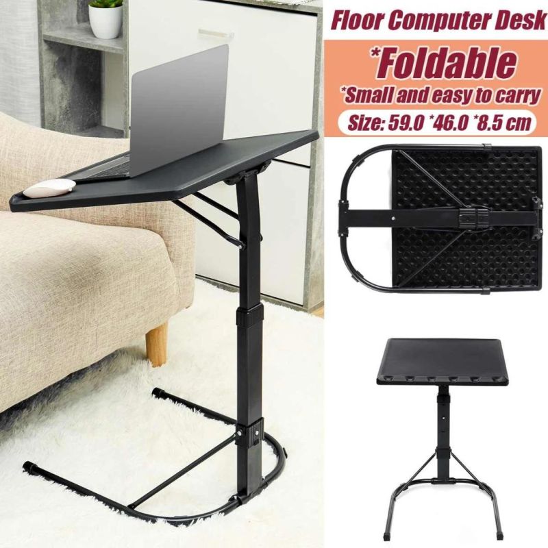 Foldable Computer Table Adjustable Portable Laptop Desk for Bed Table Household Lifting Bedside Sofa