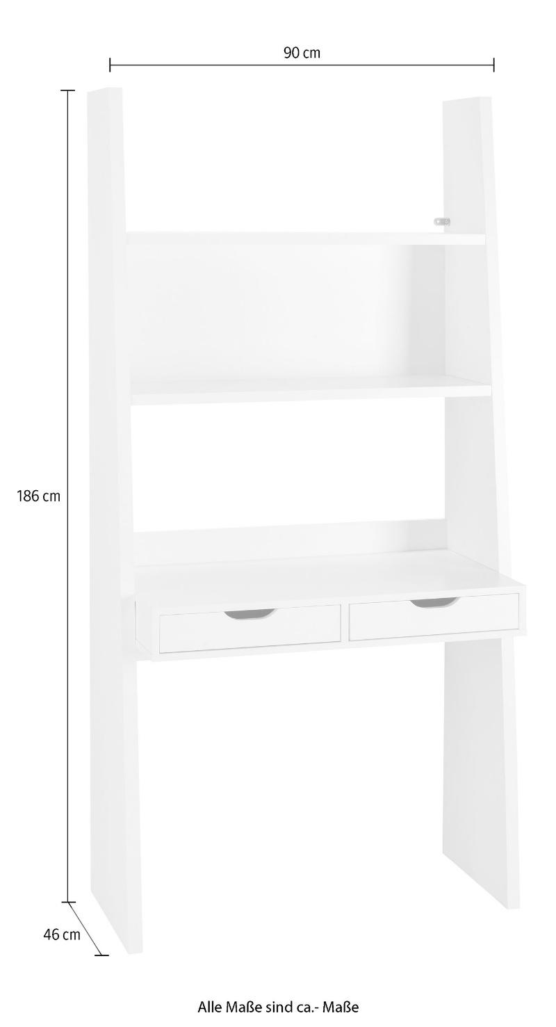 Adjustable Ladder Computer Desk, Wood Computer Table