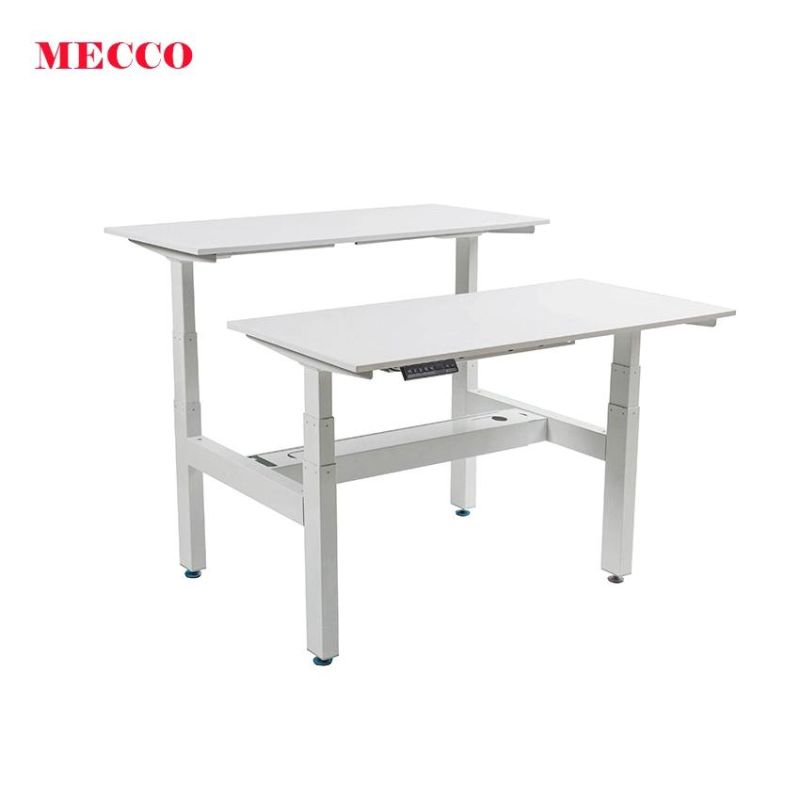 Modern Simple Design Dual Motor 3 Stage Electric Lifting Standing Desk for Computer