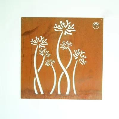 Square Corten Steel 60cm*60cm Rusty Metal Decorative Plate