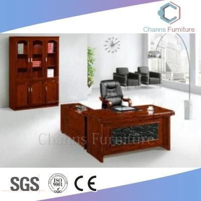 Top Quality Office Desk MDF Wood Veneer CEO Executive Desk (CAS-VA31)