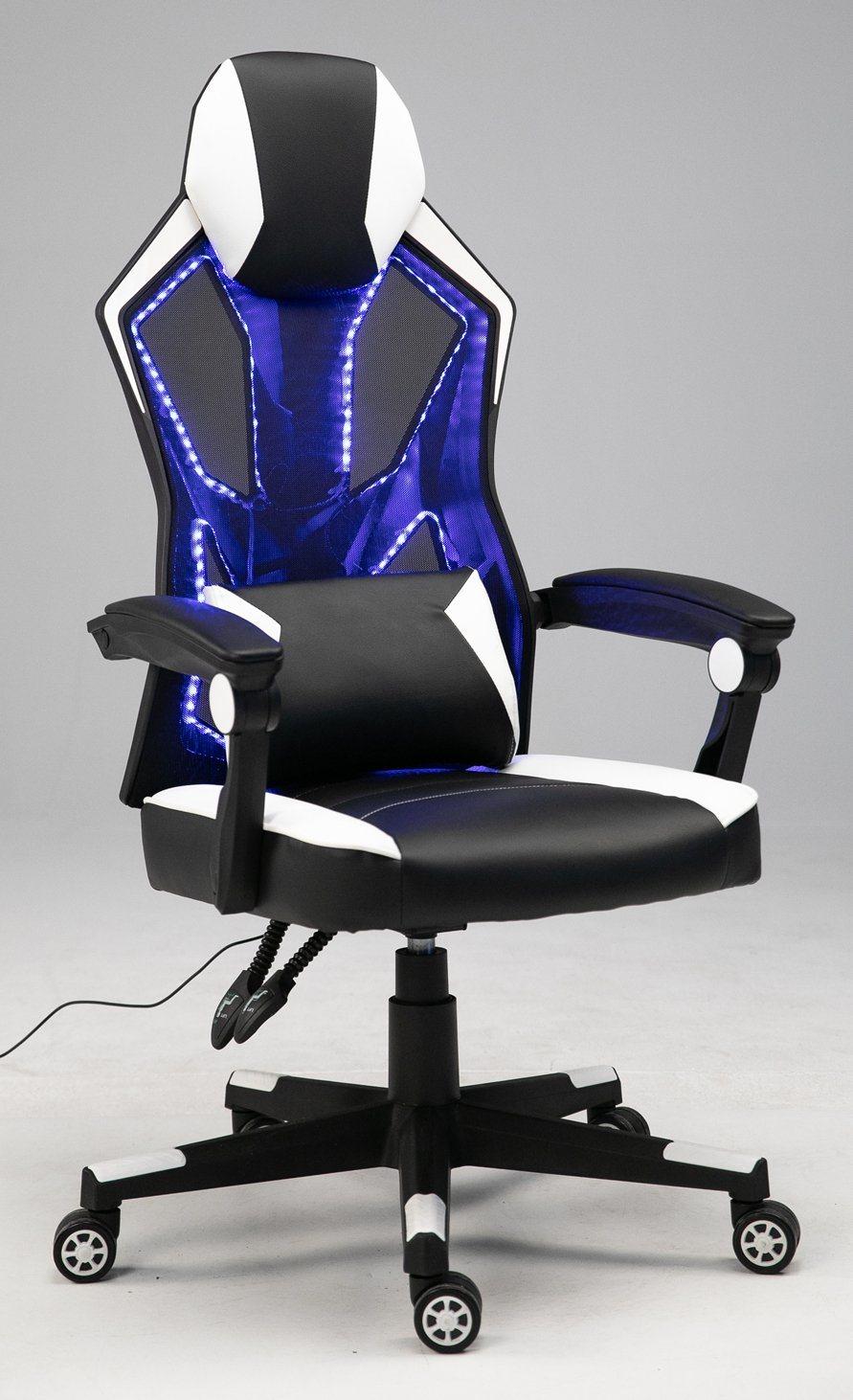 Gaming Chair Mesh LED Mesh Chair Video Game Chairs Mesh Ergonomic High Back