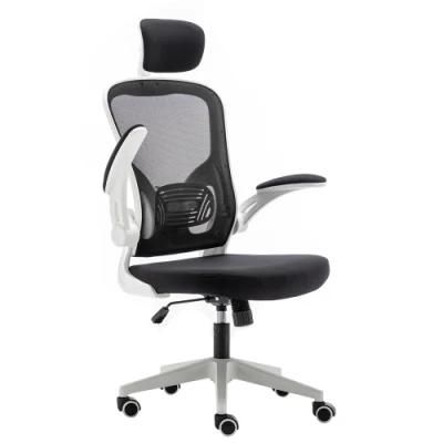 Flip-up Arms Mesh Chair High Back Ergonomic Swivel Office Chair Price PC Computer Desk Chair Manufacturer