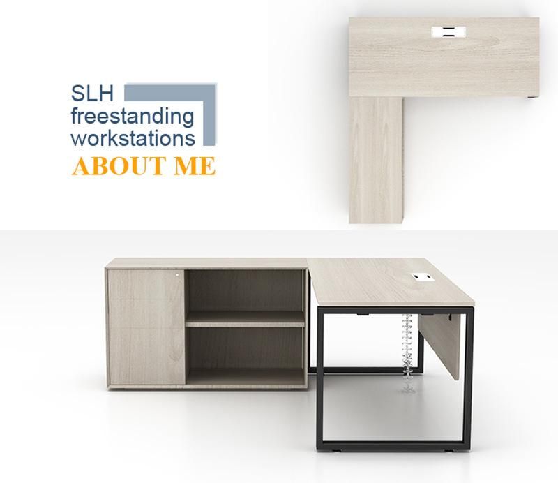 High Quality Office Furniture Standard Wooden Manager CEO L Shape MDF Contemporary Office Executive Desk